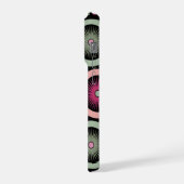 Retro Pastel Floral Mandala Symmetry iPhone Hoesje (Linkerkant)