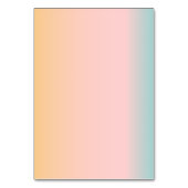 Retro Pastel Gradiënt Bruiloft Aangepaste Plaats K Kaart (Achterkant)