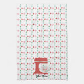 Retro Pastel Kerstmis | Baking Spirits Bright Theedoek (Verticaal)