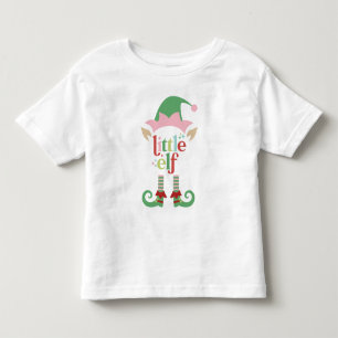 Retro Pastel Kerstmis Kleine elf Kinder Shirts