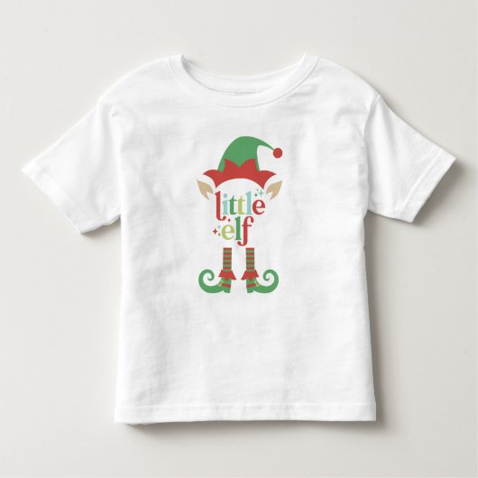 Retro Pastel Kerstmis | Kleine elf Kinder Shirts (Voorkant)