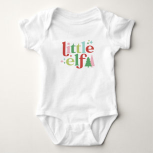 Retro Pastel Kerstmis   Kleine elf Romper