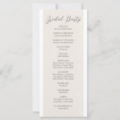 Retro pastel kleur Daisy bruiloft programma's (Achterkant)