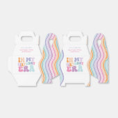 Retro pastel kleurrijke moderne verjaardagstijd bedankdoosjes (Uitgevouwen)