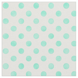 Retro pastel munt witte stippen patroon stof