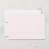 Retro Pastel Roze Blauw Groovy Elegant RSVP (Achterkant)
