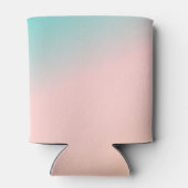 Retro Pastel Roze Gradiënt Unieke Bruiloft Custom Blikjeskoeler (Achterkant)