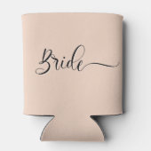 Retro Pastel Roze Rodeo Bachelorette Bruid Blikjeskoeler (Achterkant)