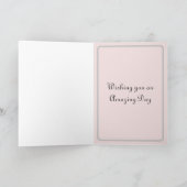 Retro Pastel Verjaardag Kaart (Binnen)