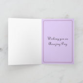 Retro Pastel Verjaardag Kaart (Binnen)