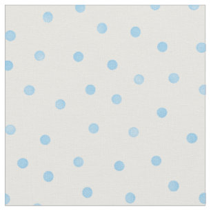 Retro pastelblauw en wit poka-puntenpatroon stof