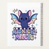 Retro Pastelcore Cute Halloween Bat & Checkerboard (Dos)