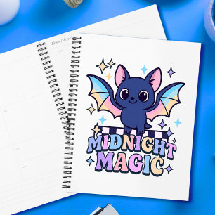 Retro Pastelcore Cute Halloween Bat & Checkerboard