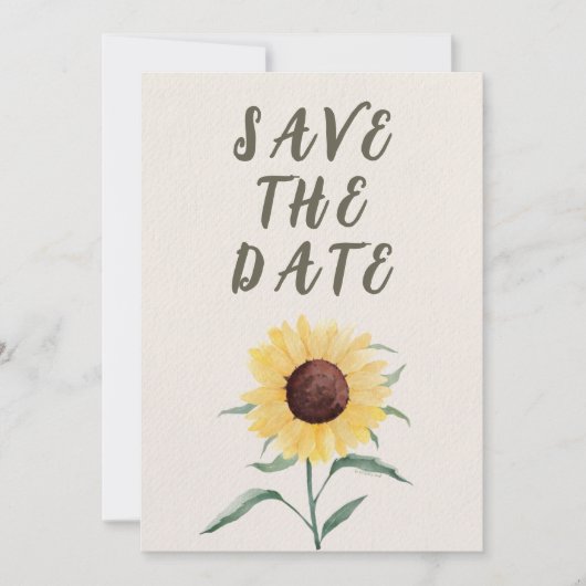 Retro Pastelkleur Daisy Wedding Save The Date (Voorkant)