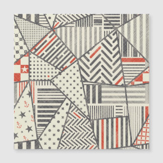 Retro Patchwork: Abstract geometrisch ontwerp