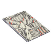 Retro Patchwork: Abstract geometrisch ontwerp Notitieboek (Rechterzijde)