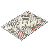 Retro Patchwork: Abstract geometrisch ontwerp Notitieboek (Linkerzijde)