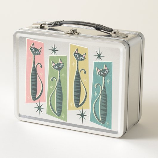 Retro Patchwork Tabbies ©studioxine (Voorkant)