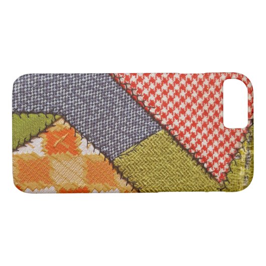 retro patchwork waanzinnig quilt design Case-Mate iPhone case (Achterkant (Horizontaal))