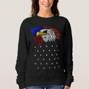 Retro Patriotic Eagle Stars 4 juli USA Amerika Trui