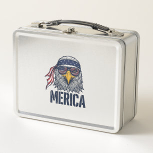 Retro Patriottische Adelaar Merica Shirt Ontwerp_1