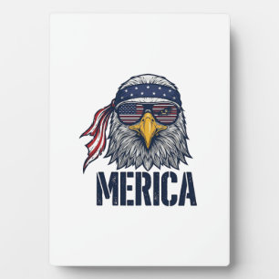 Retro Patriottische Adelaar Merica T-shirt Ontwerp Fotoplaat
