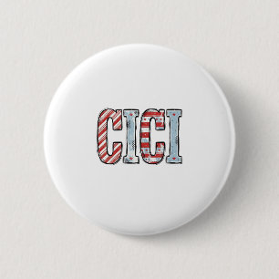 Retro Patriottische CICI Naam Vector T-shirt Ontwe Ronde Button 5,7 Cm