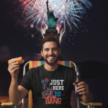 Retro Patriottische Dame Liberty "Gewoon Hier om t