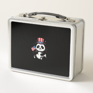 Retro Patriottische Panda Vlag Shirt Ontwerp_1