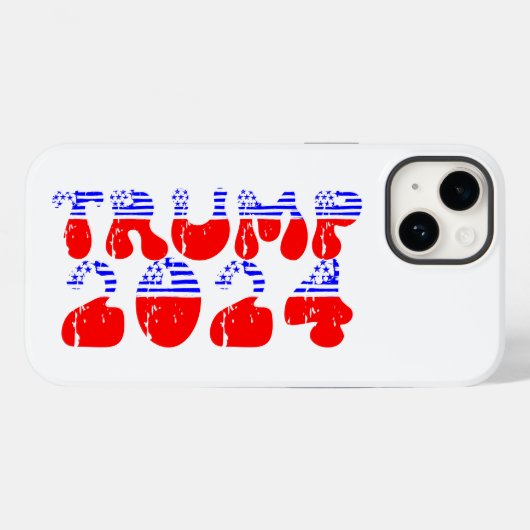 Retro  Patriottische Trump 2024 Case-Mate iPhone Case (Achterkant (horizontaal))