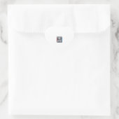 Retro Patriottische Vrije Geest Box Grafisch Ontwe Hart Sticker (Tas)