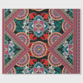 Retro Patroon Cadeaupapier (Vlak)