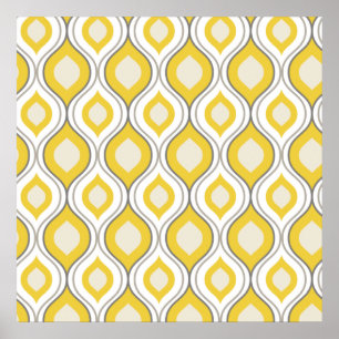 Retro Patroon Poster