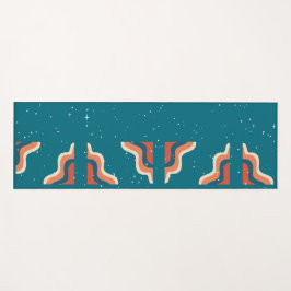 Retro Patroon Workout Yogamat