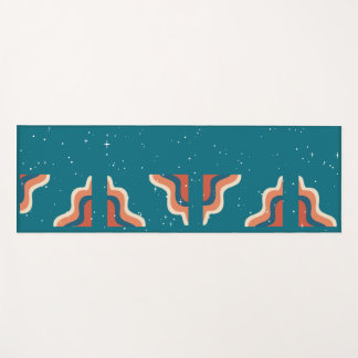 Retro Patroon Workout Yogamat