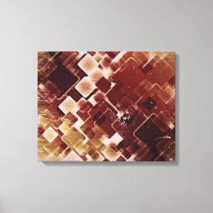 retro Patroonschilderdoek Canvas Afdruk