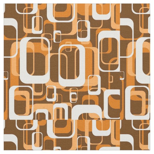 Retro Pattern 1971 Stof (Close Up)