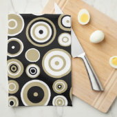 Retro Pattern Abstracte kunst - keukenhanddoek (Quarter Fold)