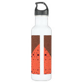 Retro Pattern Digital Art Abstrac - Waterfles (Achterkant)