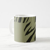 Retro Pattern Zebra Pop Art 2 Koffiemok (Voorkant links)