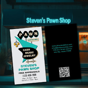 Retro Pawn Shop Visitekaartje