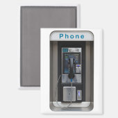 Retro Payphone Ontwerp, Telephone Booth Art Magneet (Voorkant / Achterkant)