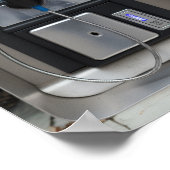 Retro Payphone Ontwerp, Telephone Booth Art Poster (Hoek)