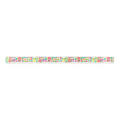 Retro Peace Hippy Sign Patroon Lint (Voorkant)