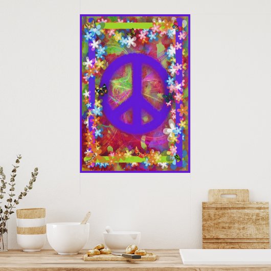Retro Peace Poster V (Keuken)