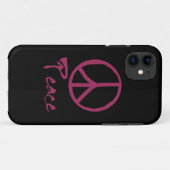 Retro Peace-teken Case-Mate iPhone Case (Achterkant (horizontaal))