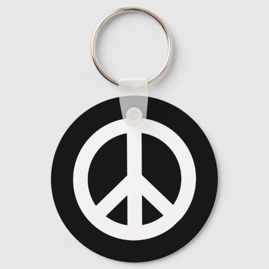 Retro Peace-teken Sleutelhanger (Voorkant)