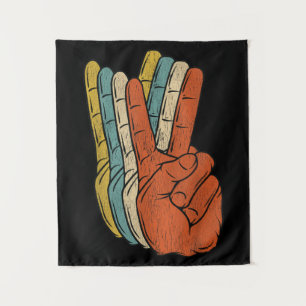 Retro Peace Vintage 60's 70's Hippie Wandkleed
