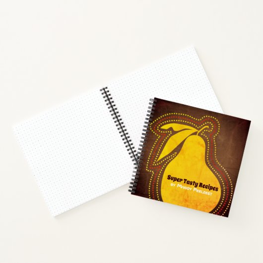 Retro pear livre de cuisine personnelle carnet de  (Intérieur)