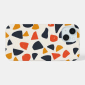 Retro Pebble Mozaïek iPhone 15 Hoesje (Achterkant horizontaal)